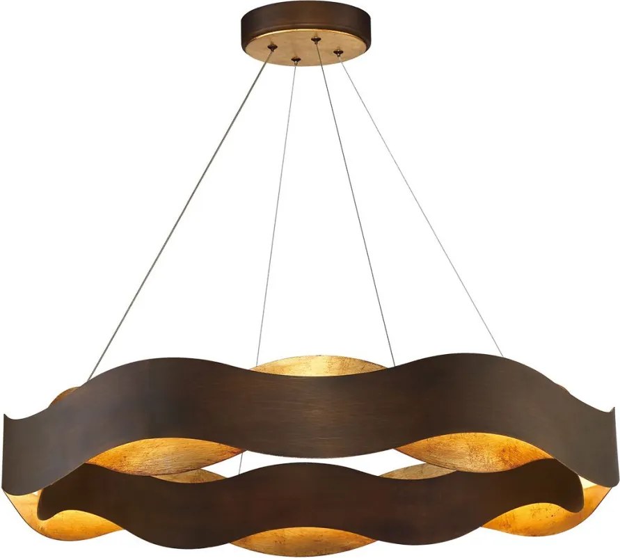 Quintiesse Vaughan QN-VAUGHAN-P-L-BRZ-GD Függőlámpa 1x105W/LED 3000K 1854lm IP20
