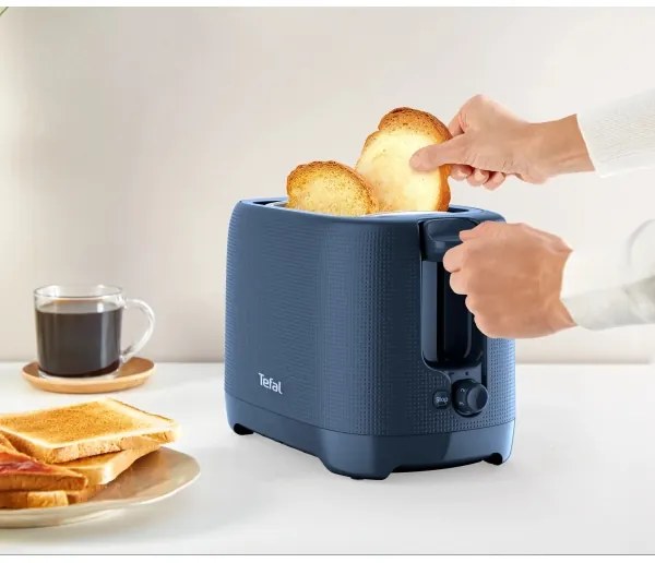 Tefal - Kenyérpirító két lyukkal MORNING 850W/230V kék