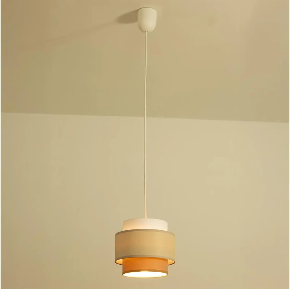 Brilagi - Kábeles függeszték RESNA 1xE27/60W/230V átm. 20 cm krémszínű/bézs