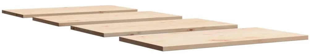 4 db tömör fenyőfa téglalap alakú asztallap 100 x 50 x 2,5 cm