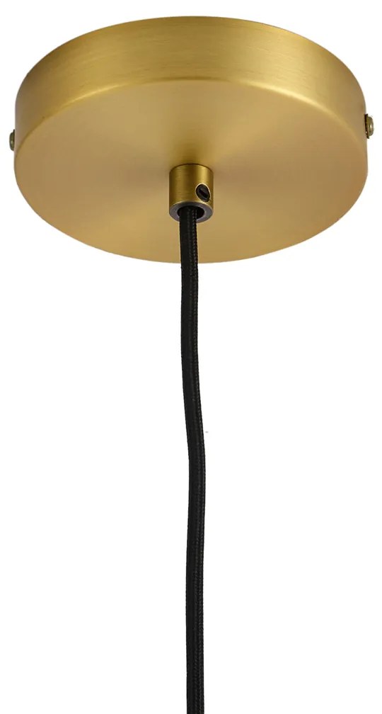 Design függőlámpa bronz színben, átlátszó üveggel - Domo