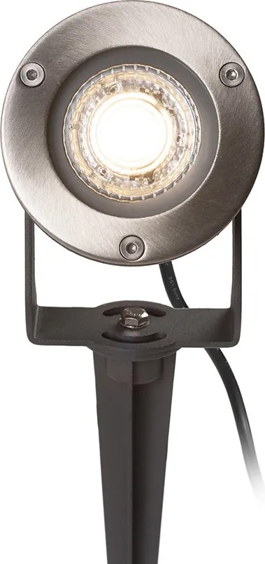 RENDL BLUESTAR leszúrható antracit 230V LED GU10 8W IP65