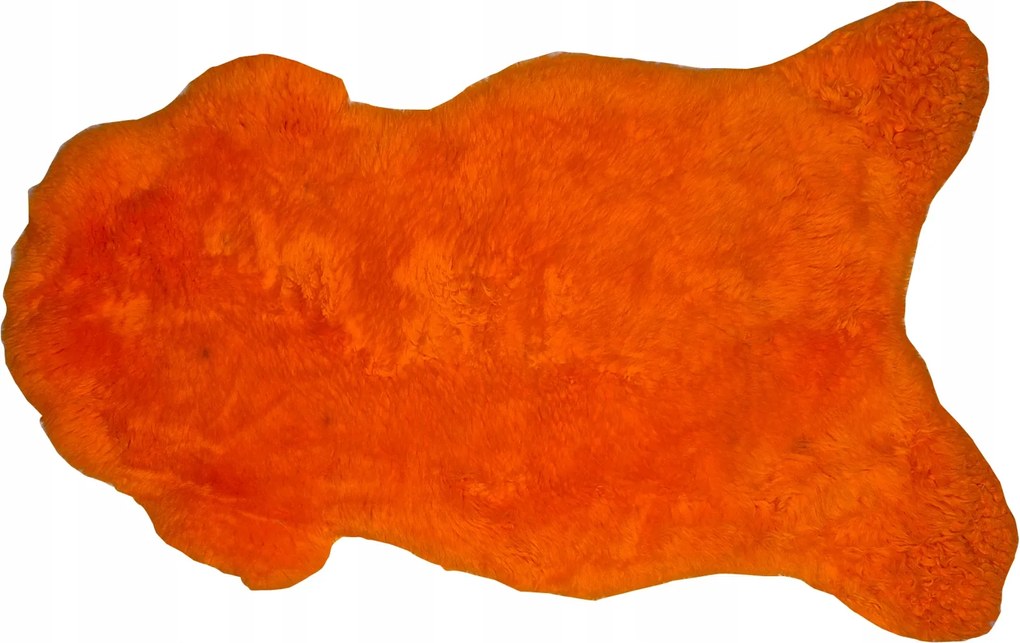 Narancssárga Természetes Báránybőr – Dekoratív Gyapjú Szőnyeg 105 cm