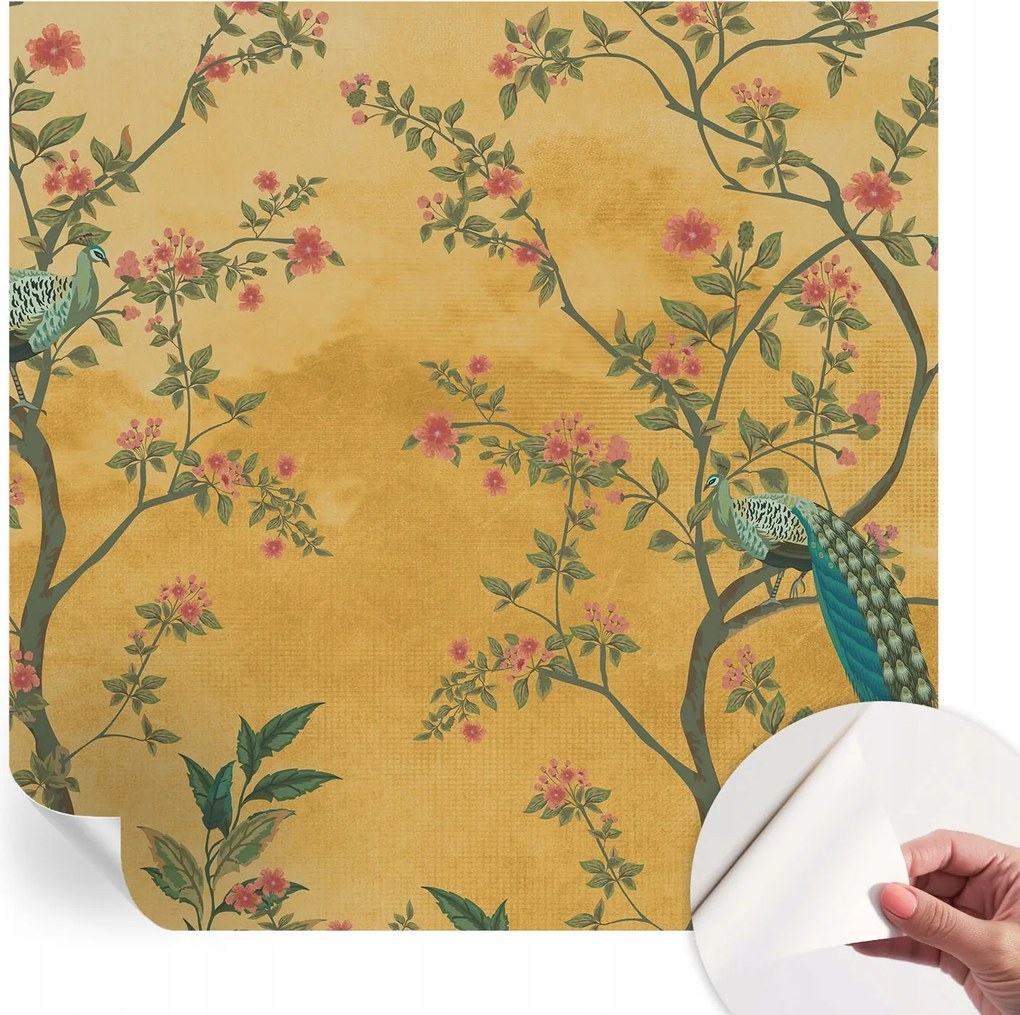 Öntapadós fotótapéta Nappali és Hálószoba Páva fák 250x250