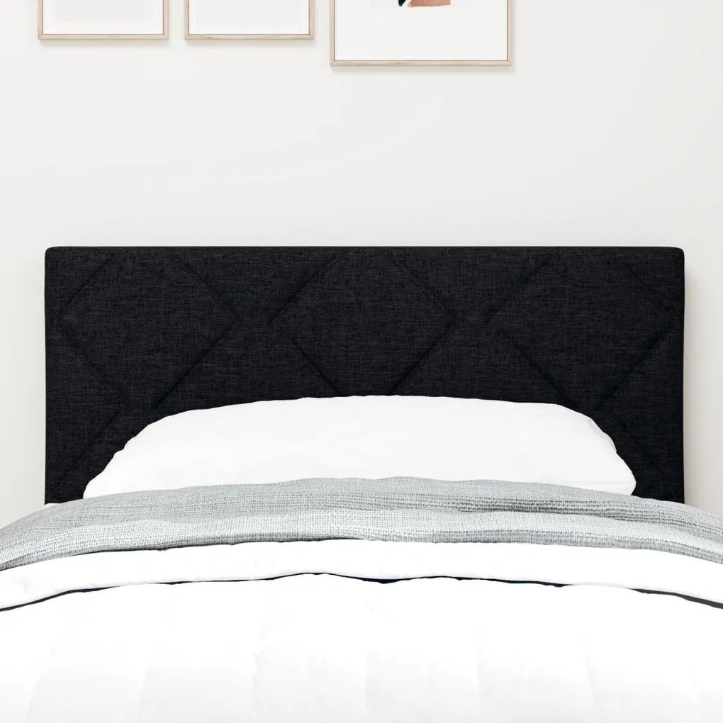 Fejtámla Gyémánt Blokkok Design Fekete 80 cm Szövet