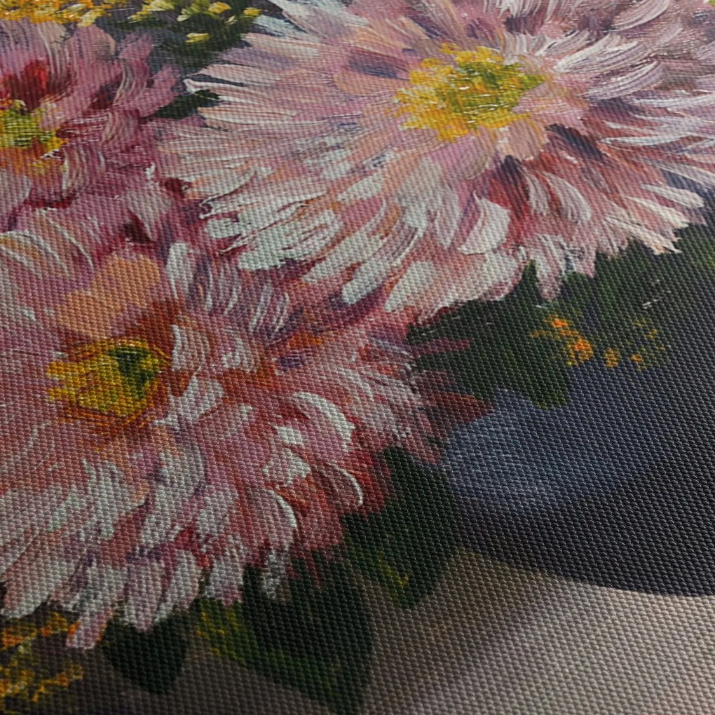 Kép - olajfestmény, virágok a vázában (70x50 cm)