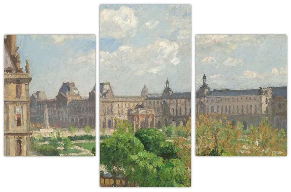 Kép - Camille Pissarro, Place du Carrousel, Paris, reprodukciók (90x60 cm)