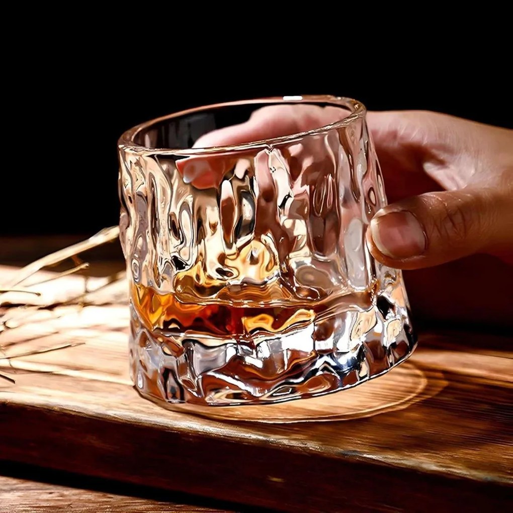 2 részes boroszilikát whisky pohár szett 160 ml