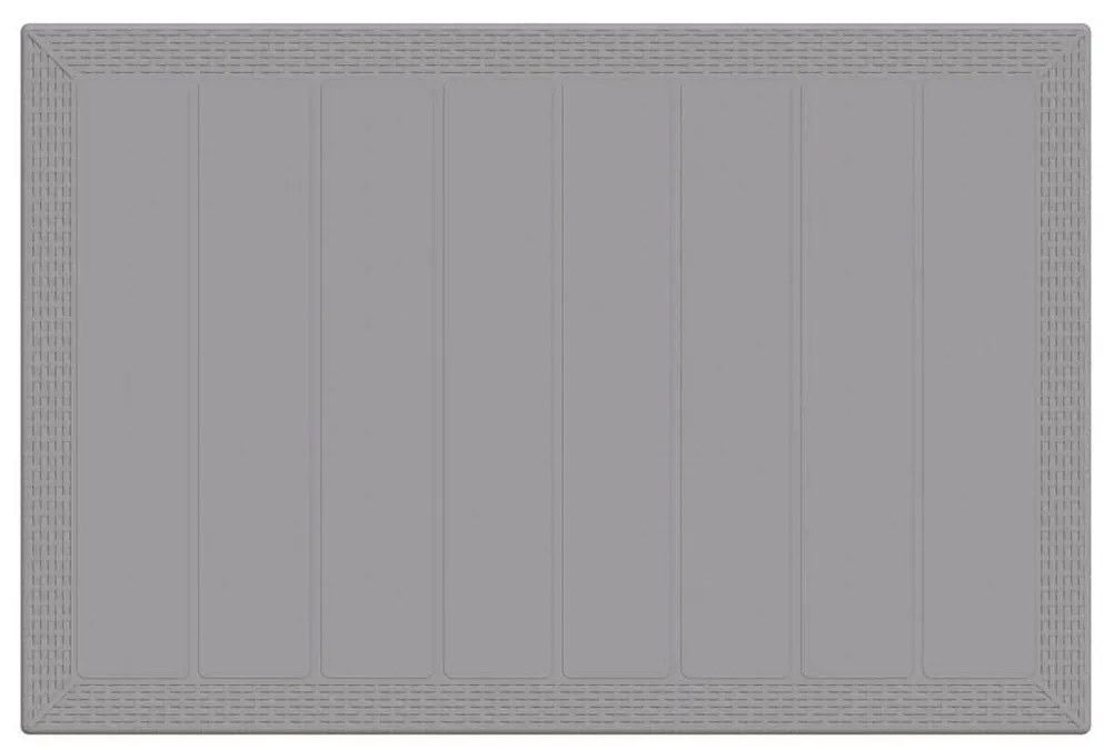 Kert étkező szett 7 pcs Világosszürke Polt rattan