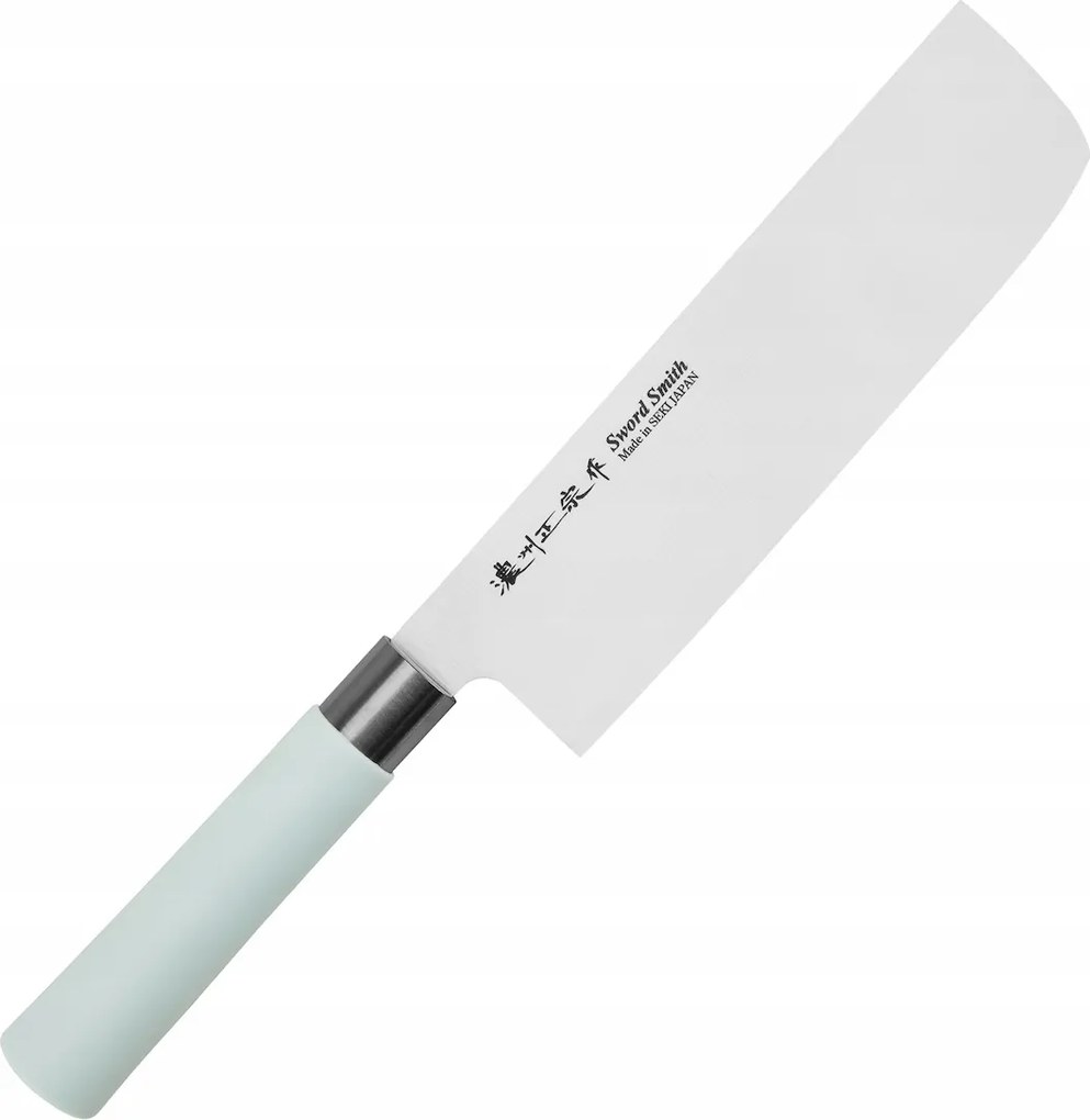 Satake Macaron Blue Japán Konyhai kés Nakiri Aprító bárd 17cm