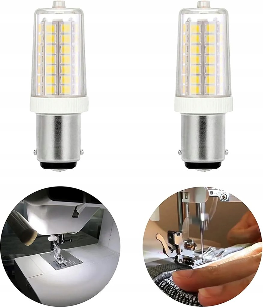 Led izzó B15D Lámpák 4W Hideg fehér Led 6000K, 230VAC, 35W, 2 db