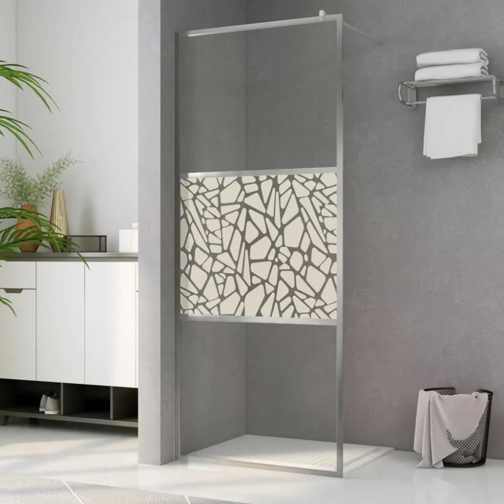 Zuhanyfal kőmintás esg üveggel 140 x 195 cm