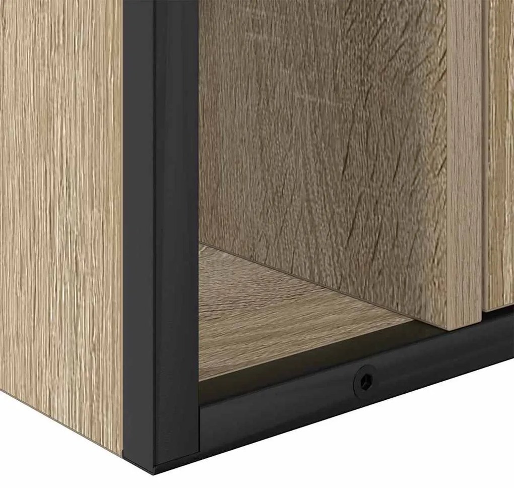 Fürdőszobai Szekrény Szett 3 pcs sonoma tölgy 80 x 30 x 60 cm