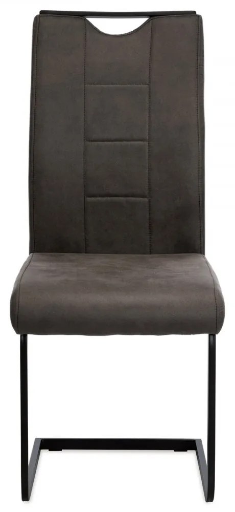 Scaun modern cu bază de sanie gri Dcl-412
