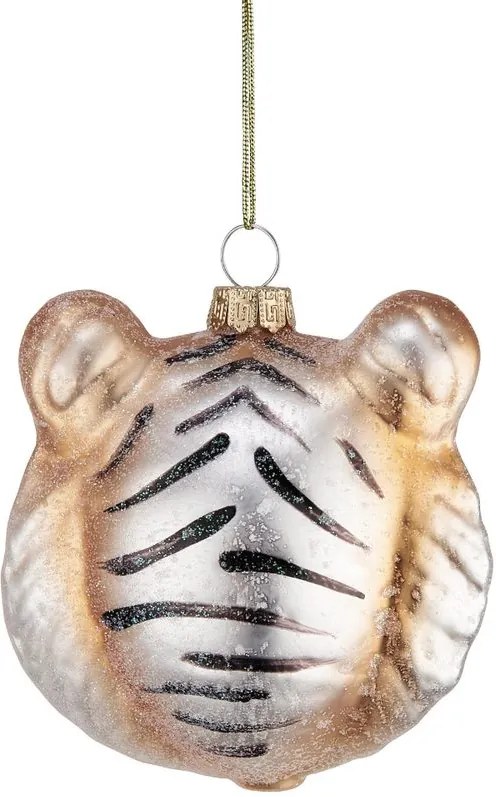 HANG ON üveg karácsonyfadísz, tigris