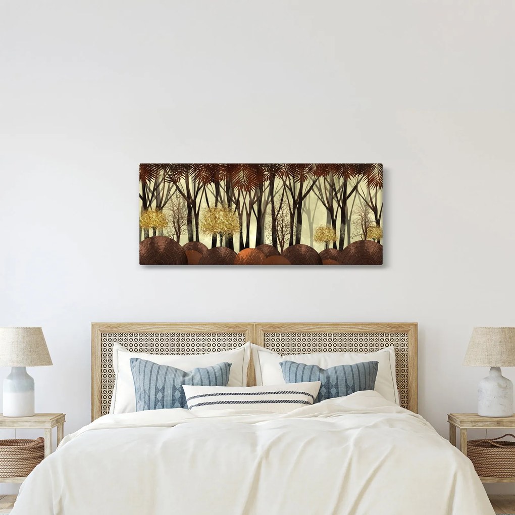 Kép - Dekoratív erdő (120x50 cm)