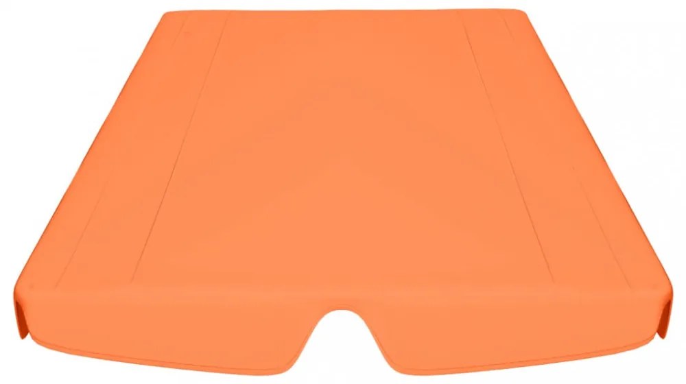 narancssárga csere ponyva kerti hintaágyhoz 150/130 x 105/70 cm