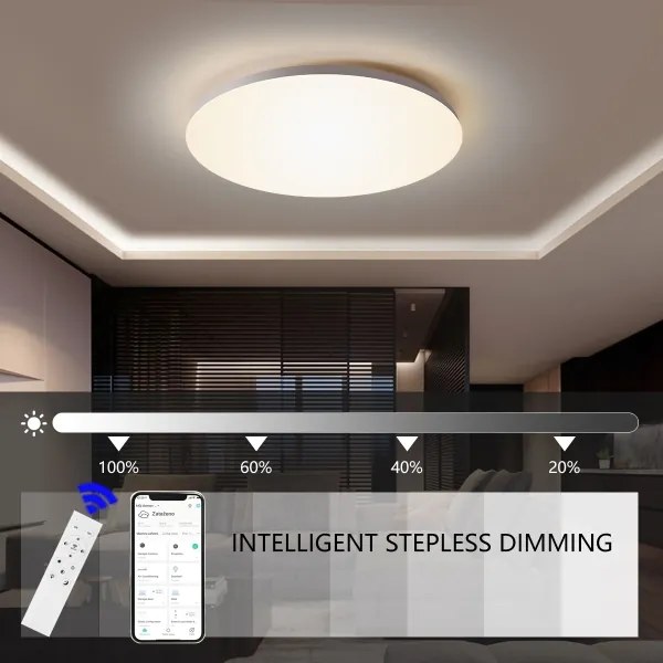 Brilagi - Dimmelhető LED mennyezeti lámpa SMART LED/24W/230V Wi-Fi Tuya + távirányító