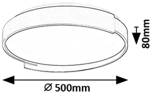 Rabalux 71306 - LED Dimmelhető mennyezeti lámpa LALEH LED/48W/230V 3000-6500K + távirányító