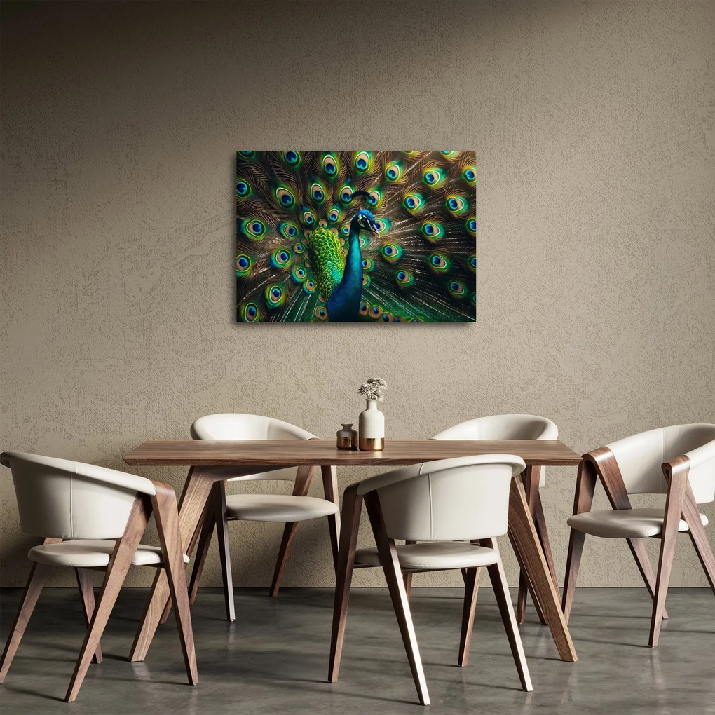 Kép – Pávatoll (70x50 cm)