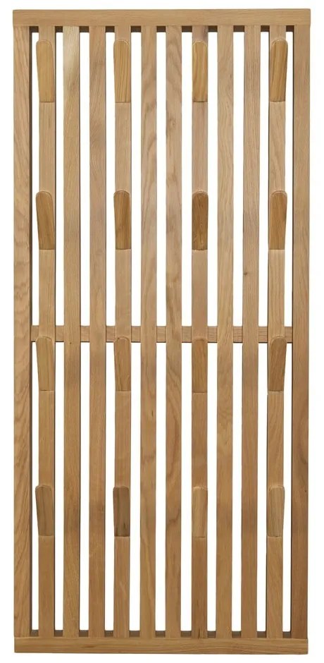 Natúr színű tölgyfa fogas panel 46x100x8 cm Parco – Spinder Design