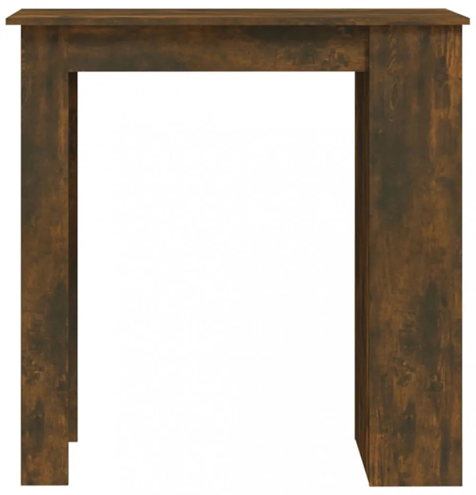 füstös tölgy színű bárasztal tárolópolccal 102 x 50 x 103,5 cm