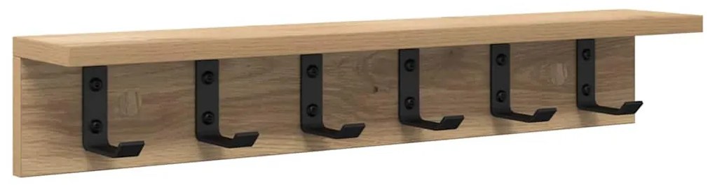 Fali Kabáthorog kézműves tölgy 60 x 10.5 x 10.5 cm Faanyag
