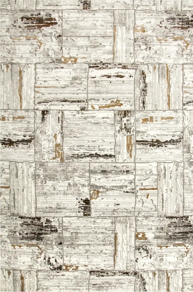 160x220 cm Csillogó Szőnyeg, Mint Kő Beton Homokkő Krém Szürke Arany