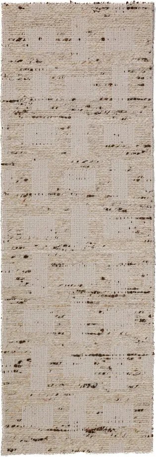 Natúr színű kézi szövésű gyapjúkeverék futószőnyeg 80x230 cm Rova Blend – Flair Rugs