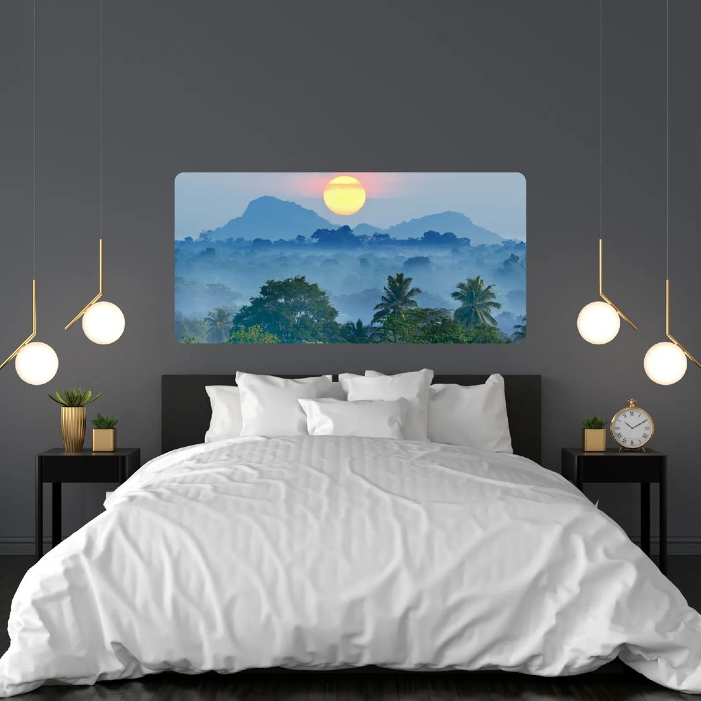 PIPPER. Öntapadós textiltapéta "Napfelkelte a dzsungel felett"