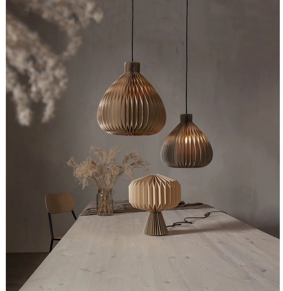 Világosbarna lámpabúra ø 38 cm Honeycomb – Star Trading