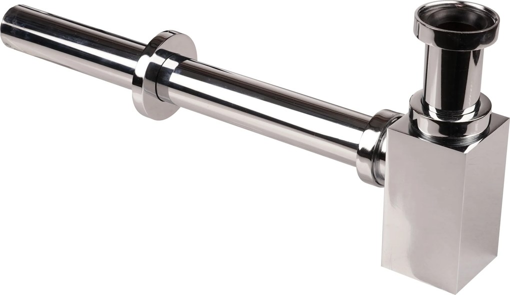 Mosdó Szifon Palack Sárgaréz Szögletes Króm Dekoratív Jano