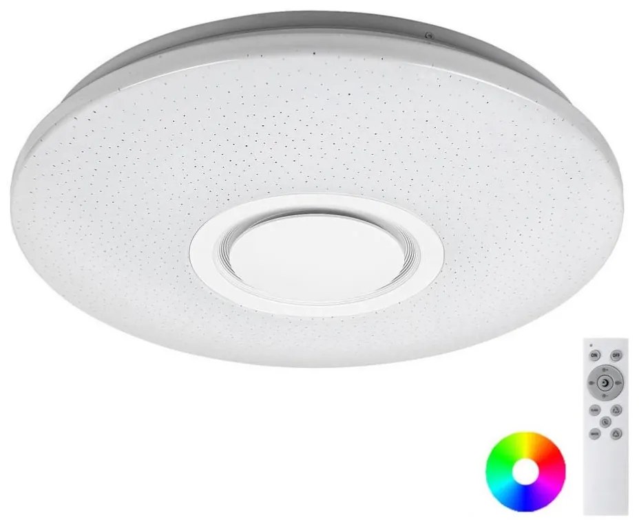 Rabalux 3509 - LED RGB fényerőszabályozható mennyezeti lámpa RODION LED/24W/230V + távirányító
