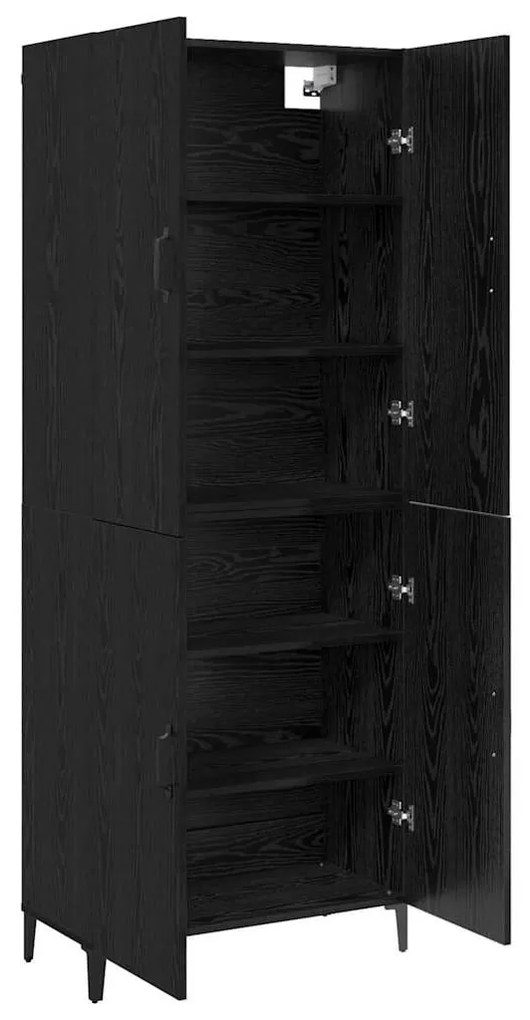 Magasfiú Musta tammi 69.5 x 34 x 180 cm Faanyag