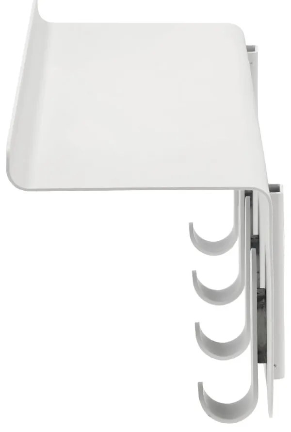 Világosszürke acél fali fogas polccal 11,5 cm A-Hallway – Zone