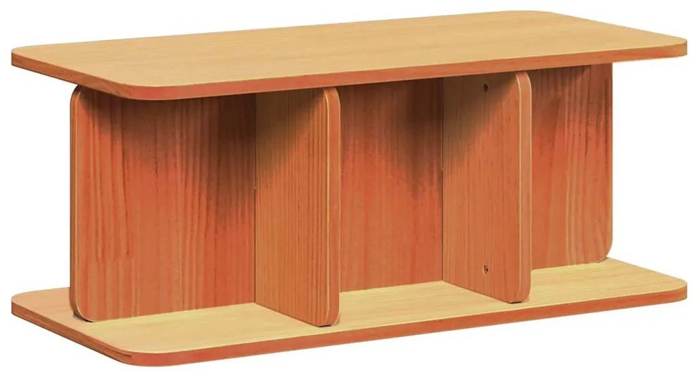 Dohányzóasztal Viaszbarna 80 x 39,5 x 33,5 cm Tömör fenyőfa