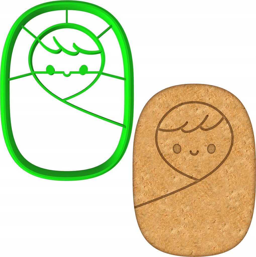 Karácsonyi Mézeskalács Forma Karácsony A Kis Jézus 8cm