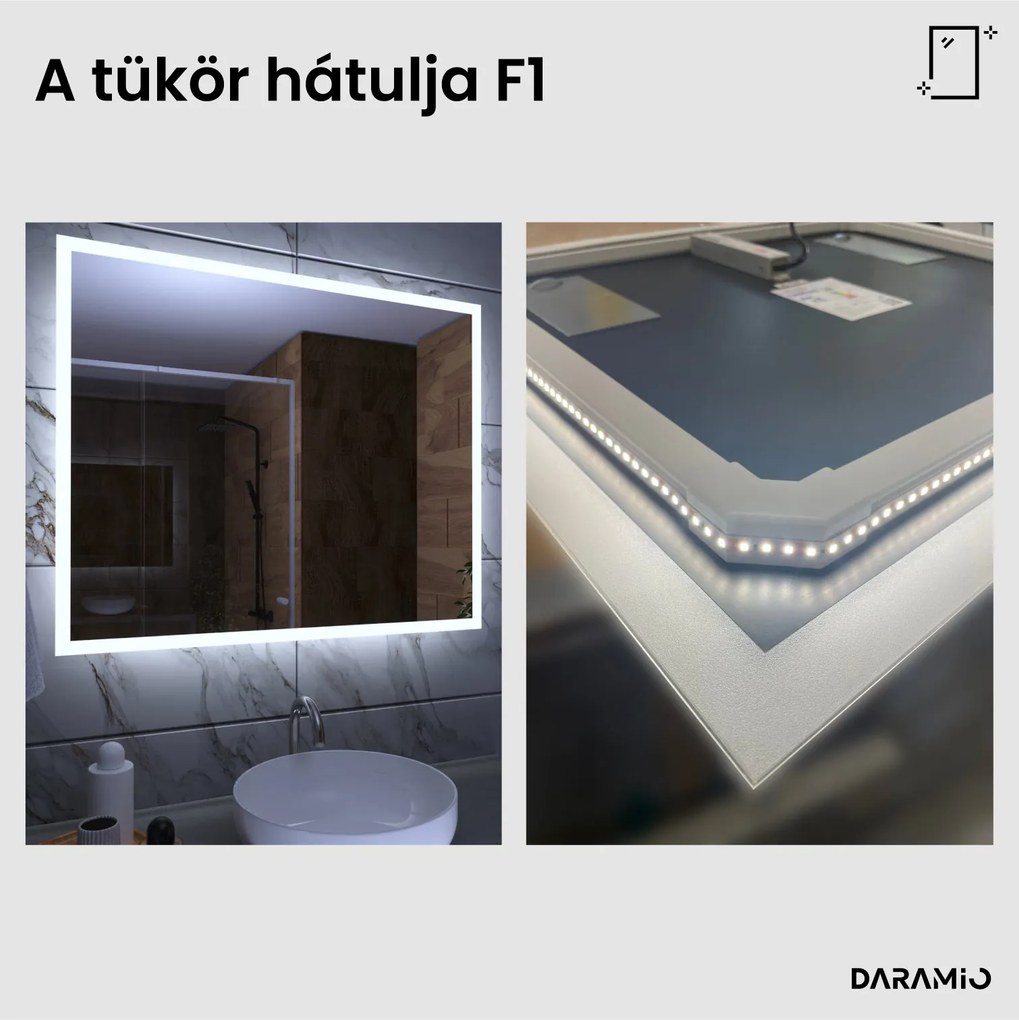 Tükör LED világítással F1