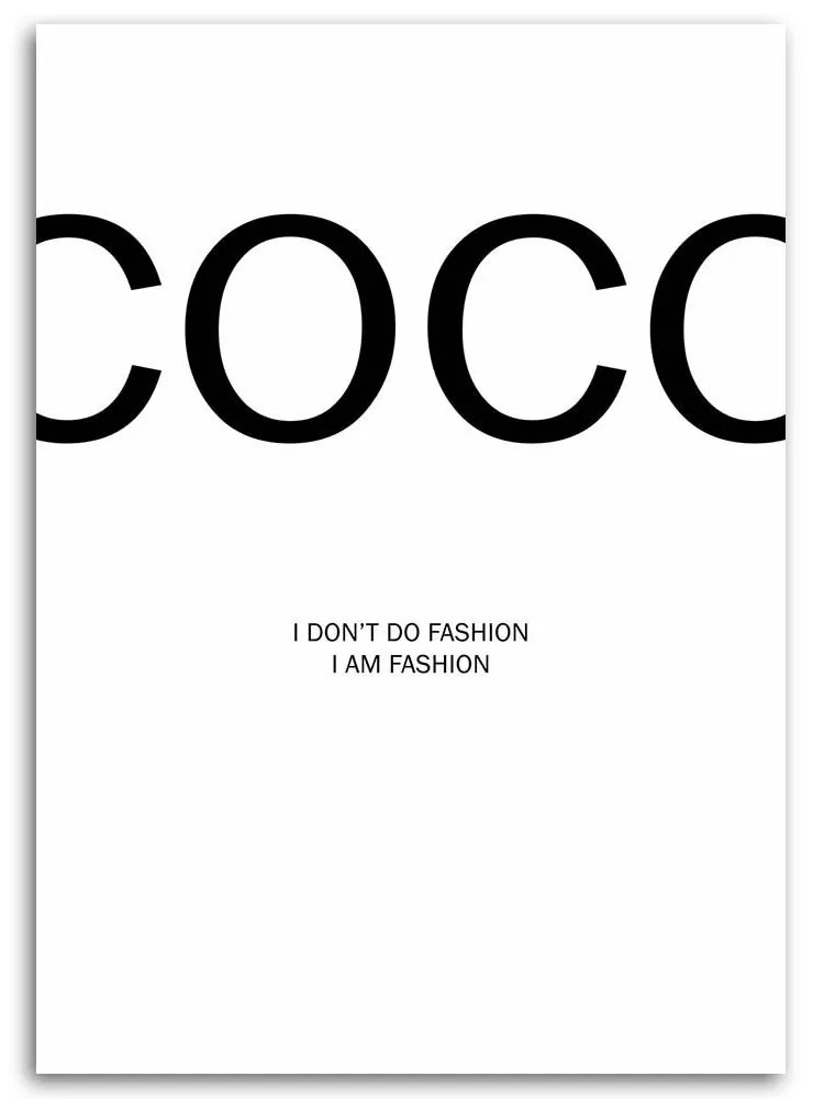 Gario Vászonkép Coco Chanel idézet Méret: 70 x 100 cm