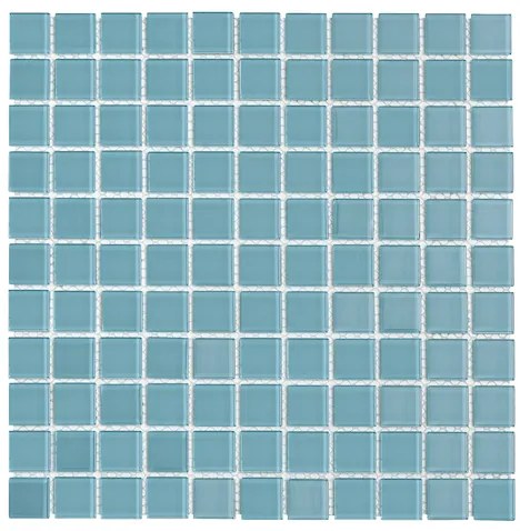 Üvegmozaik Premium Mosaic turquoise 30x30 cm fényes MOS25TU