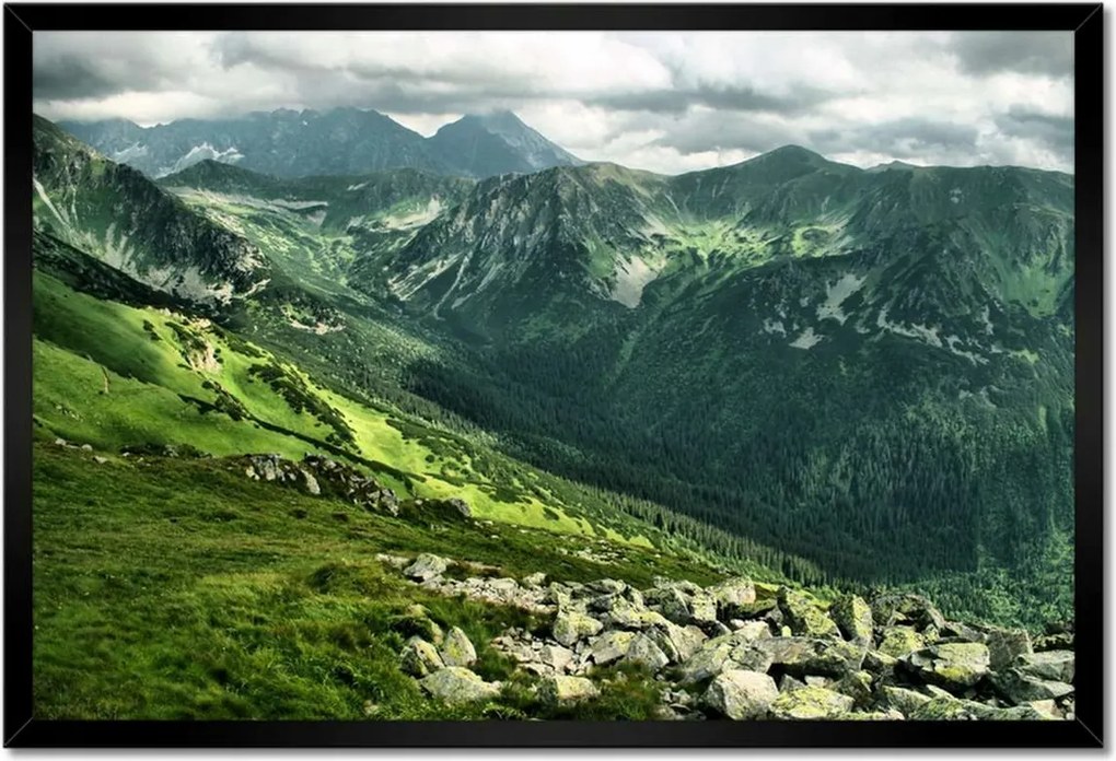 Poszterek keretben 60x40 Tátra Lengyel hegyek Kilátás