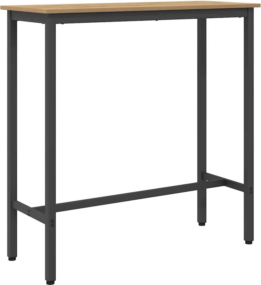 vidaXL asztal Artisan tölgy 100 x 40 x 100,5 cm Műszaki fa és acél