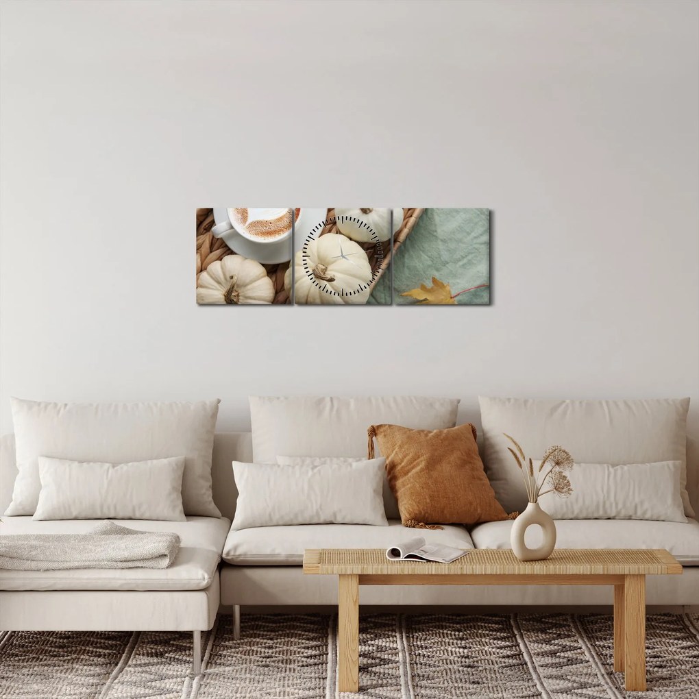 Kép - Őszi vacsora (órával) (90x30 cm)