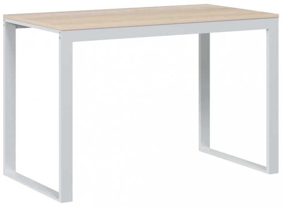 fehér-tölgyszínű forgácslap számítógépasztal 110 x 60 x 73 cm