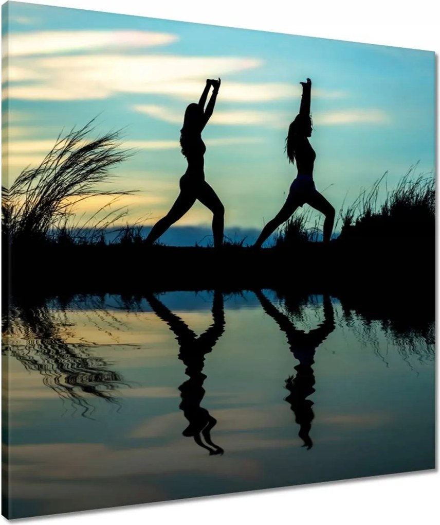 Vászonkép 60x60 Reggeli jóga