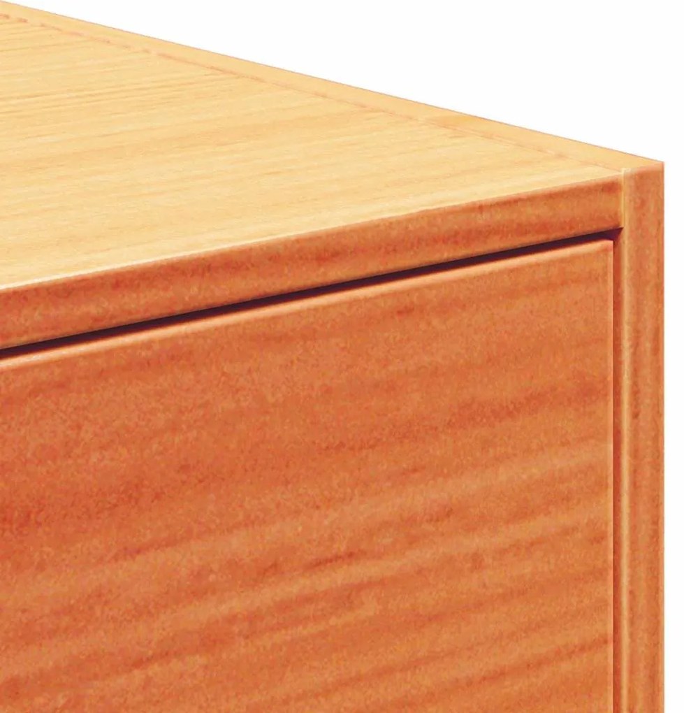 Éjjeli asztal 2 pcs Viaszbarna 50 x 32.5 x 24 cm Tömör fenyőfa