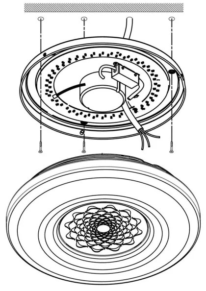 Eglo 9682 - CAPASSO-C LED RGB dimmelhető fali mennyezeti lámpa 17W/230V