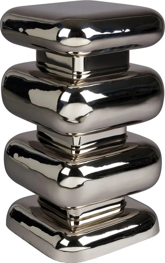 Fém tárolóasztal 29x29 cm Stubby – Dutchbone