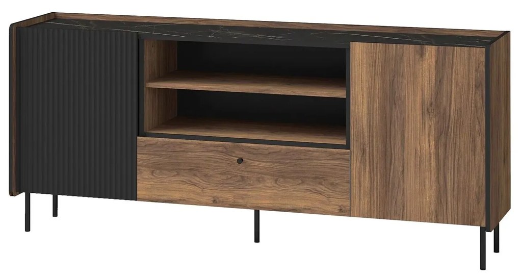TV asztal Phelan P16 (warmia dió + fekete). 1062546