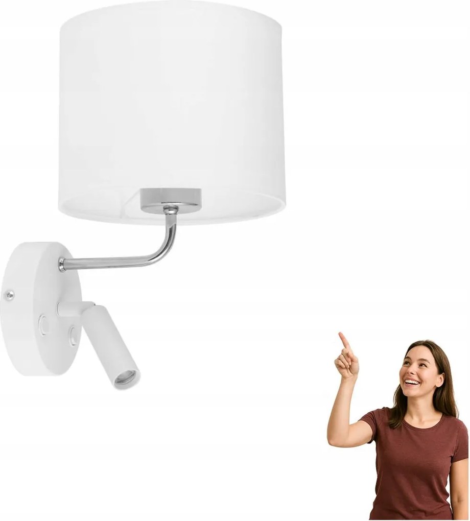 Olvasó fali lámpa Richi White /silver 4236 Tk Lighting